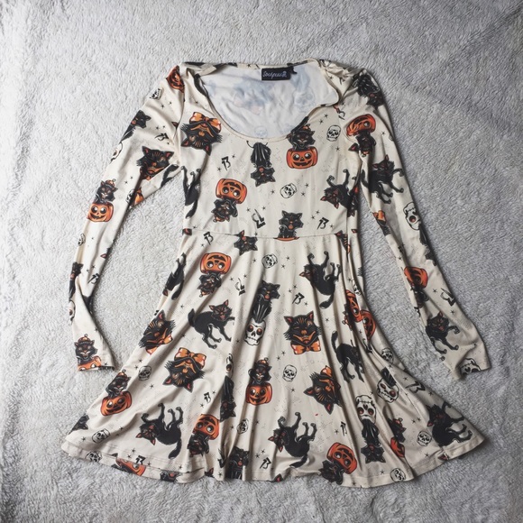 Sourpuss Dress Halloween Print - Picture 1 of 5